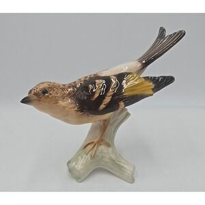 Goebel Brambling Pinson Bird Porcelain Figurine Marked Vintage